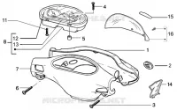 Speedometers kms.-handlebar covers