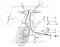 TRANSMISSIONS DU COMPTEUR KILOMÉTRIQUE-FREIN ARRIÈRE