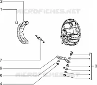 Pieces composant moyeu A.R.