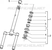 Steering bearing ball tracks