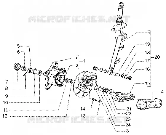 Steering column-disc brake