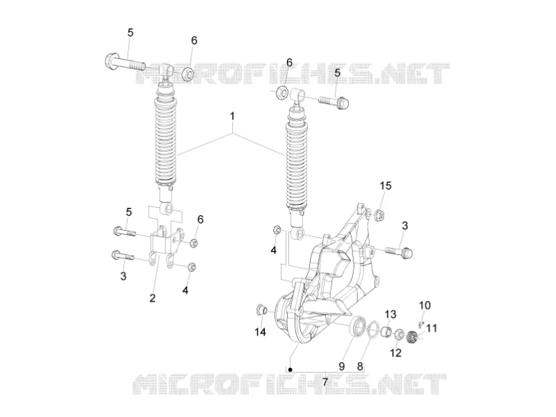 Suspension arrière - Amortisseur/s