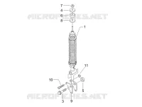 Suspension arrière - Amortisseur/s