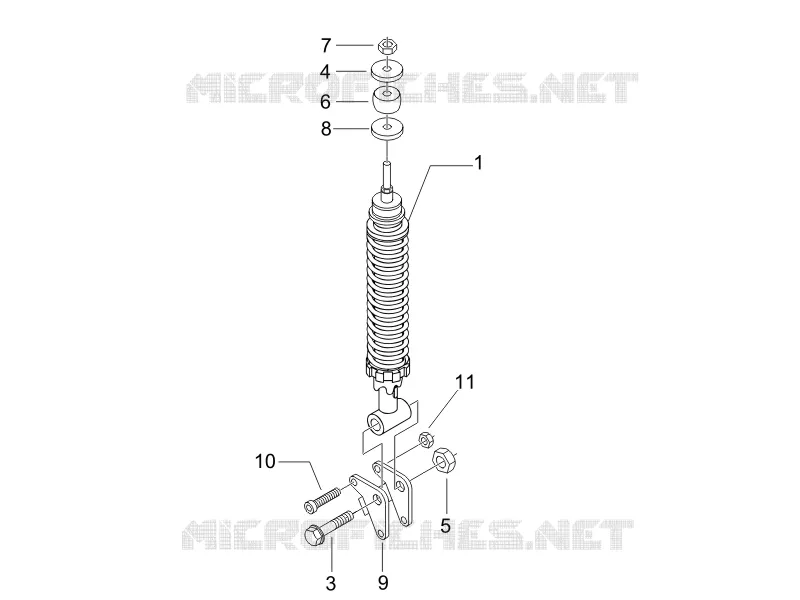 Suspension arrière - Amortisseur/s