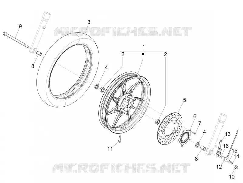 Roue avant