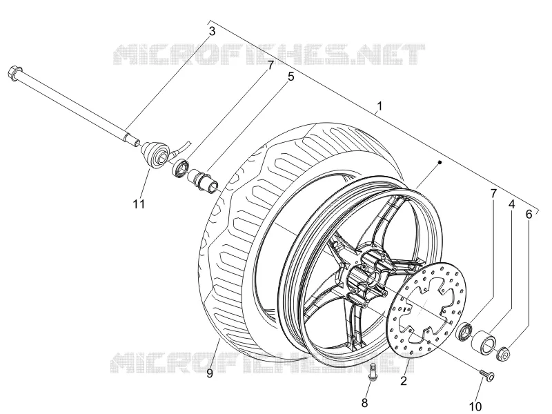 Roue avant
