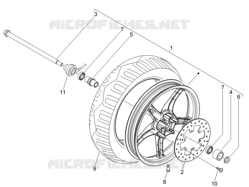 Roue avant