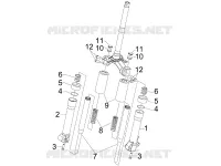 Composants de la fourche (Escorts)