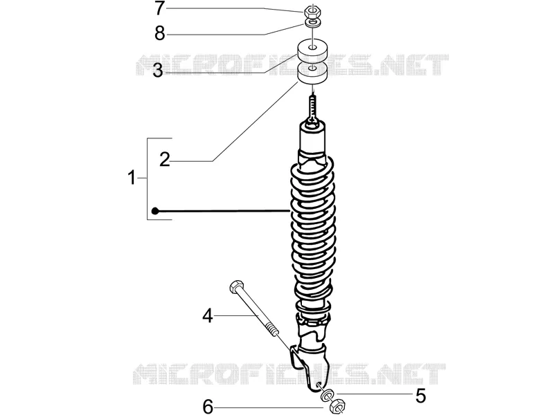 Suspension arrière - Amortisseur/s