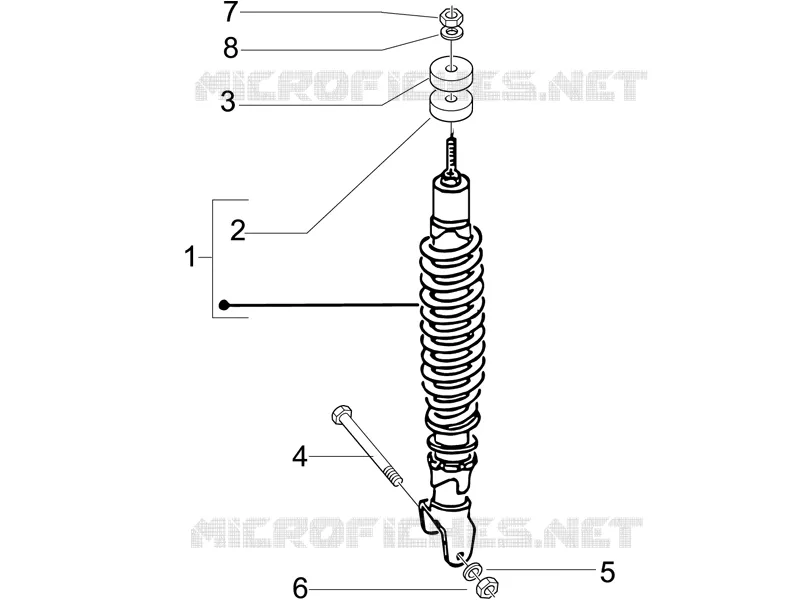 Suspension arrière - Amortisseur/s