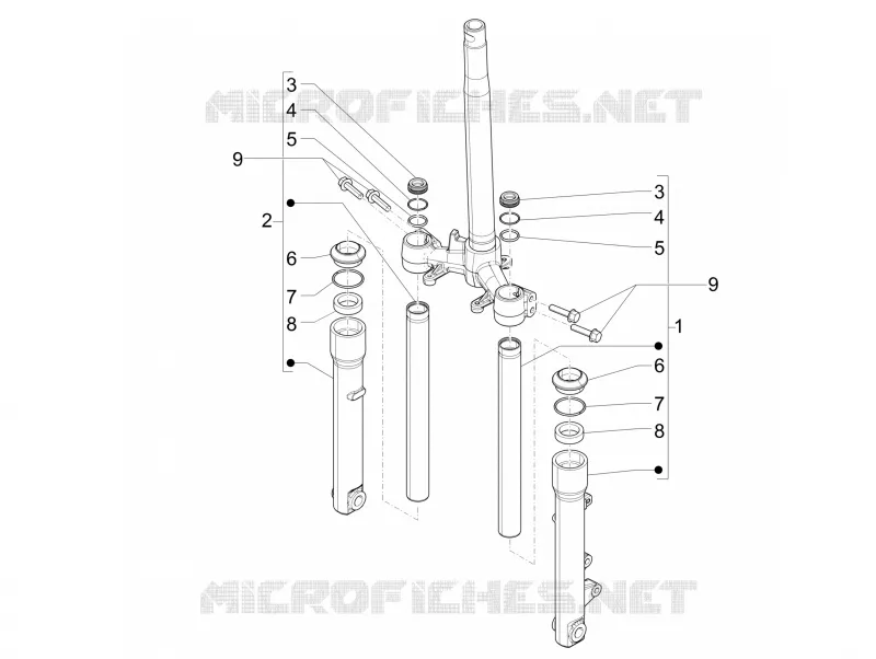 Composants de la fourche (Wuxi Top)