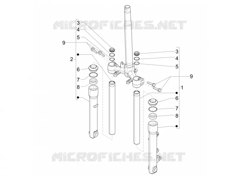 Composants de la fourche (Wuxi Top)