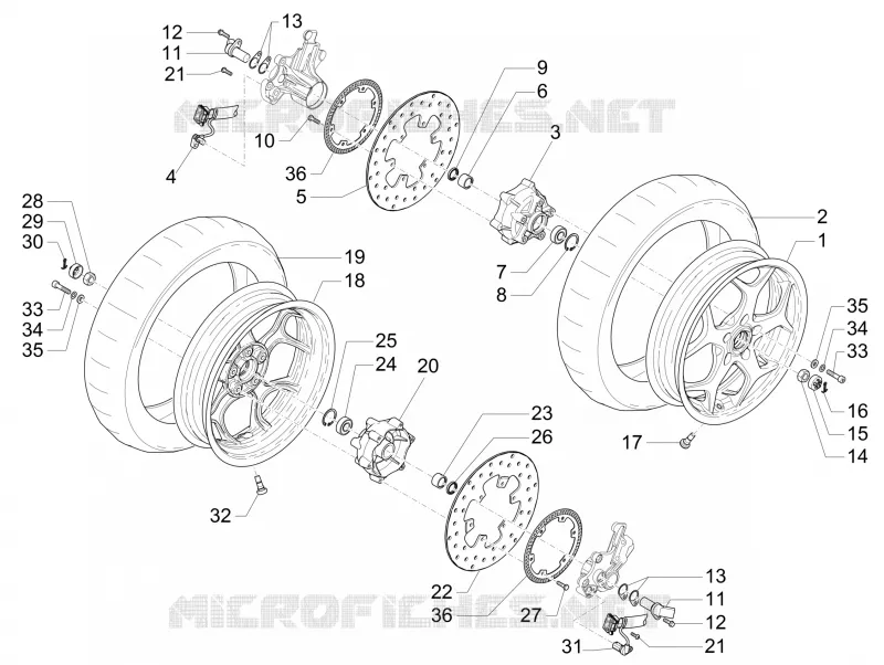 Roue avant