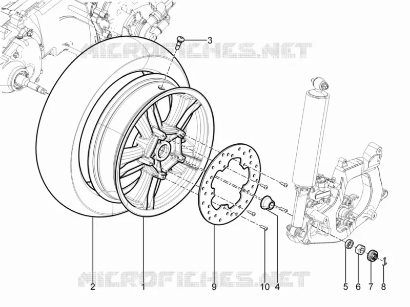 Roue arrière