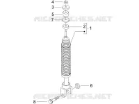 Suspension arrière - Amortisseur/s