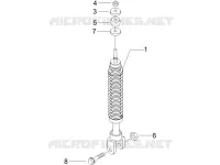 Suspension arrière - Amortisseur/s