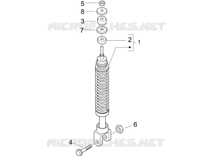 Suspension arrière - Amortisseur/s