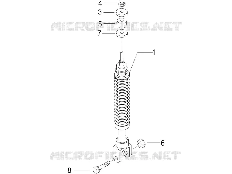 Suspension arrière - Amortisseur/s