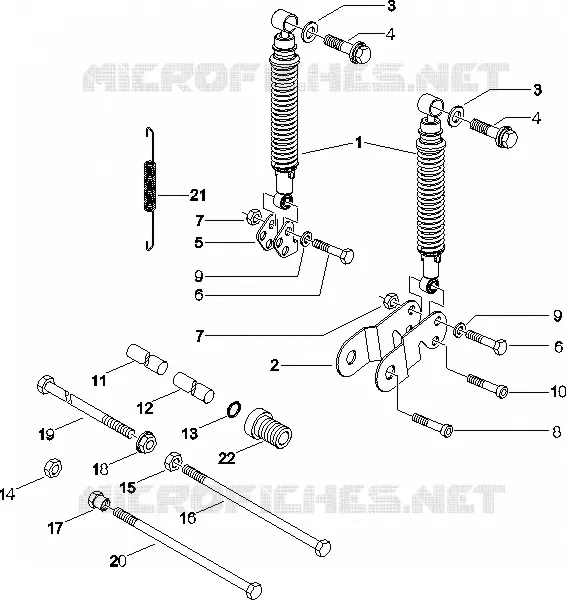 Suspension arrière - Amortisseur/s