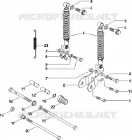 Suspension arrière - Amortisseur/s