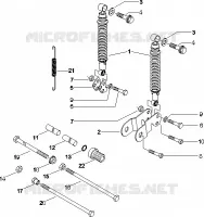 Suspension arrière - Amortisseur/s
