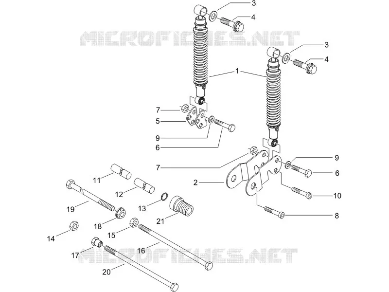 Suspension arrière - Amortisseur/s