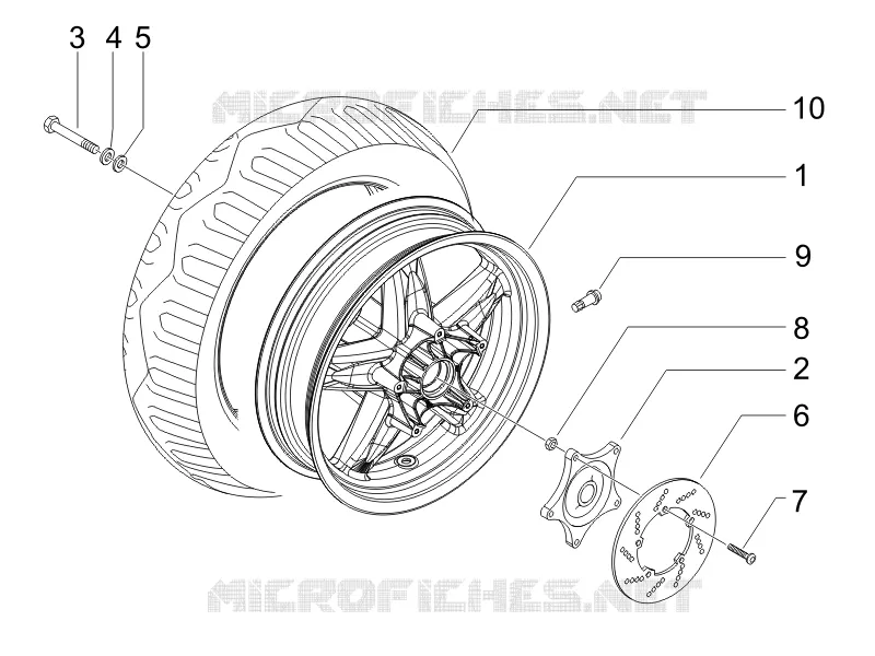 Roue arrière
