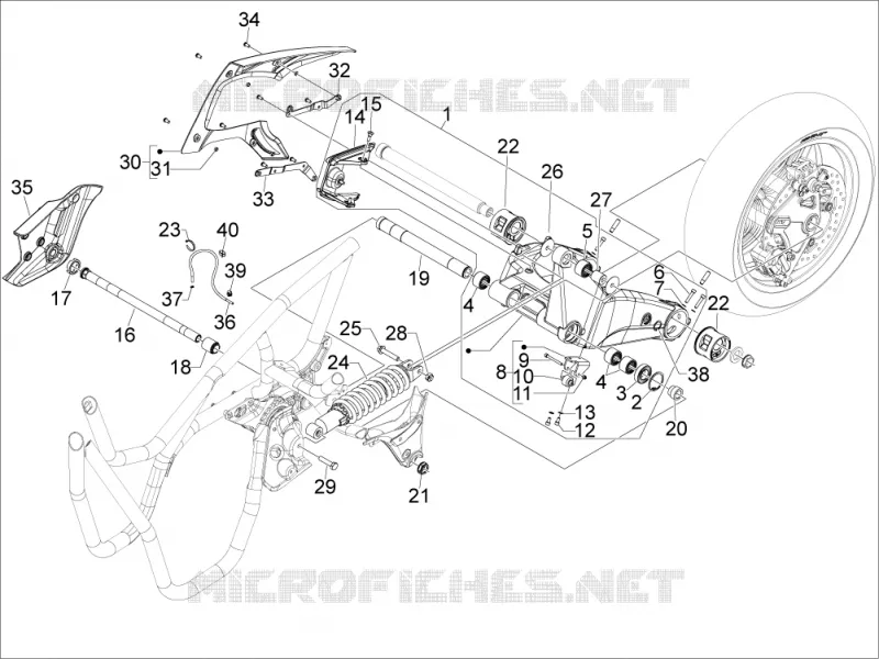 Suspension arrière - Amortisseur/s