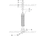 Suspension arrière - Amortisseur/s