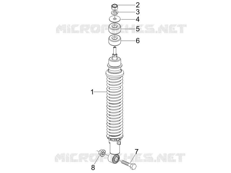 Suspension arrière - Amortisseur/s