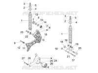 Suspension arrière - Amortisseur/s