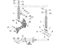Suspension arrière - Amortisseur/s