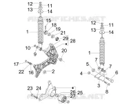 Suspension arrière - Amortisseur/s