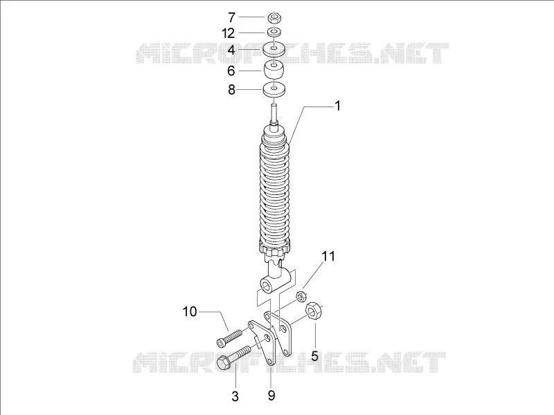 Suspension arrière - Amortisseur/s
