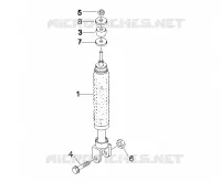 Suspension arrière - Amortisseur/s