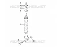 Suspension arrière - Amortisseur/s