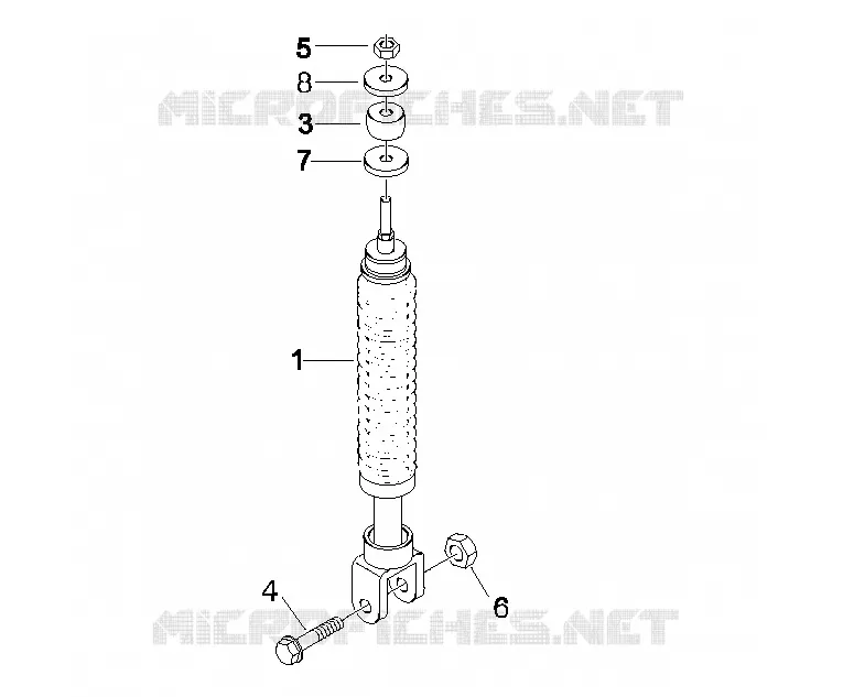 Suspension arrière - Amortisseur/s