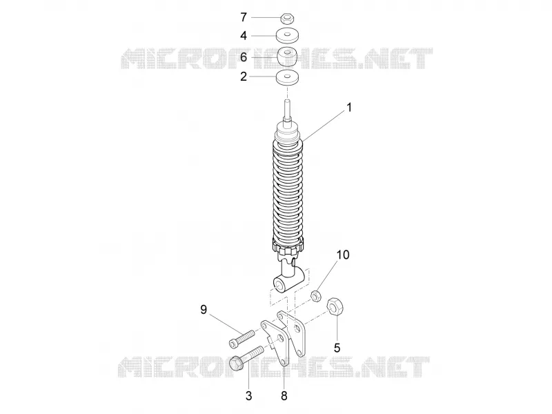 Suspension arrière - Amortisseur/s