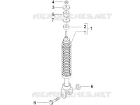 Suspension arrière - Amortisseur/s