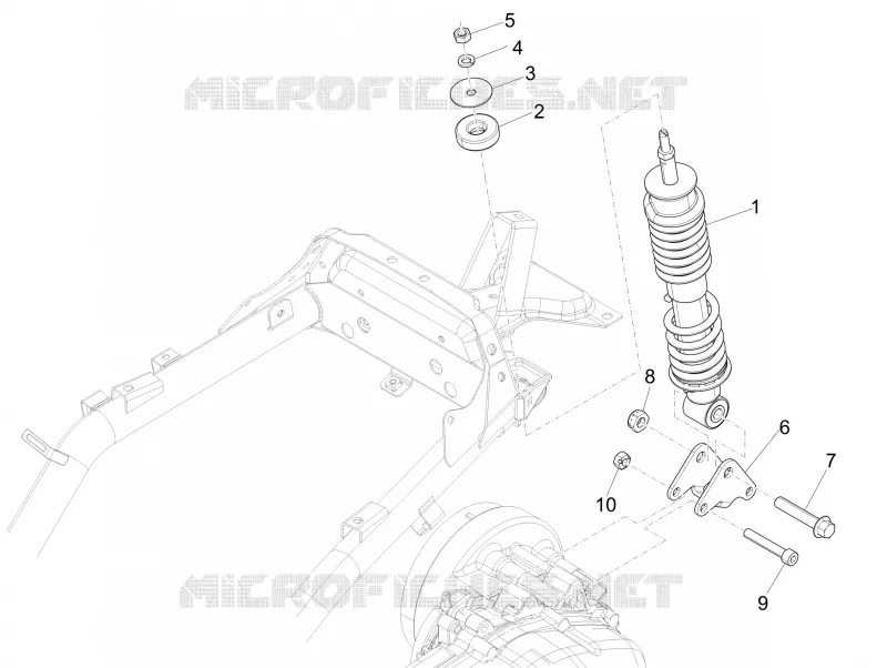 Suspension arrière - Amortisseur/s