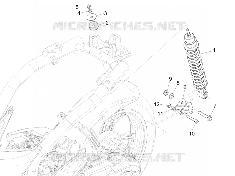 Suspension arrière - Amortisseur/s