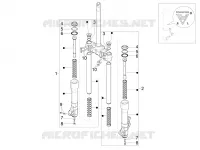 Composants de la fourche (Mingxing)