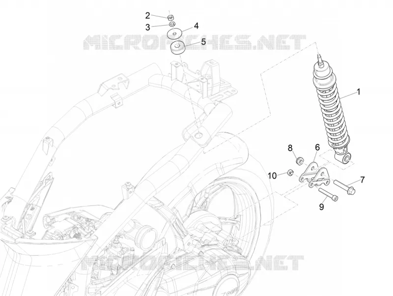 Suspension arrière - Amortisseur/s