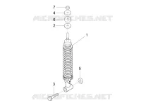Suspension arrière - Amortisseur/s