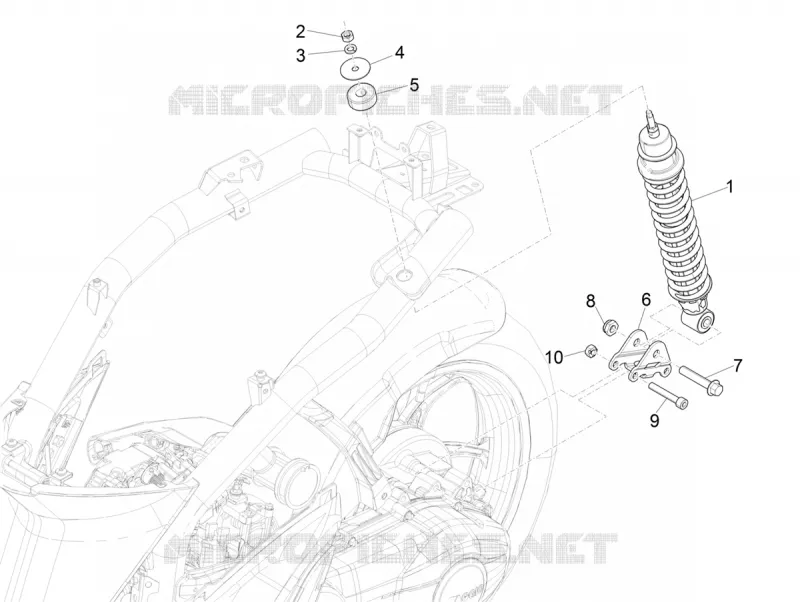 Suspension arrière - Amortisseur/s