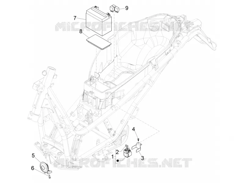 Relais - Batterie - Avertisseur sonore