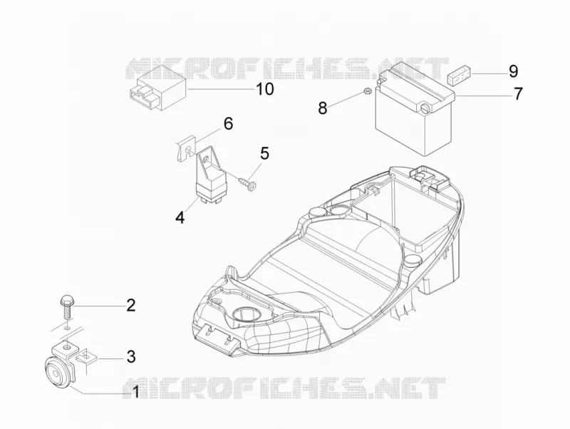 Relais - Batterie - Avertisseur sonore