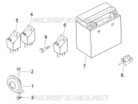 Relais - Batterie - Avertisseur sonore