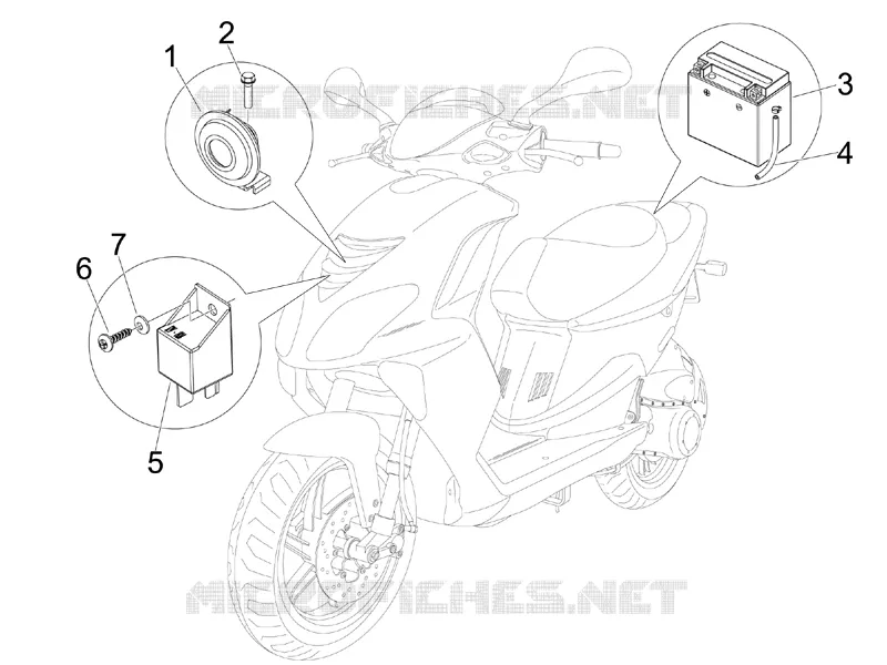 Relais - Batterie - Avertisseur sonore