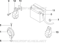 Relais - Batterie - Avertisseur sonore
